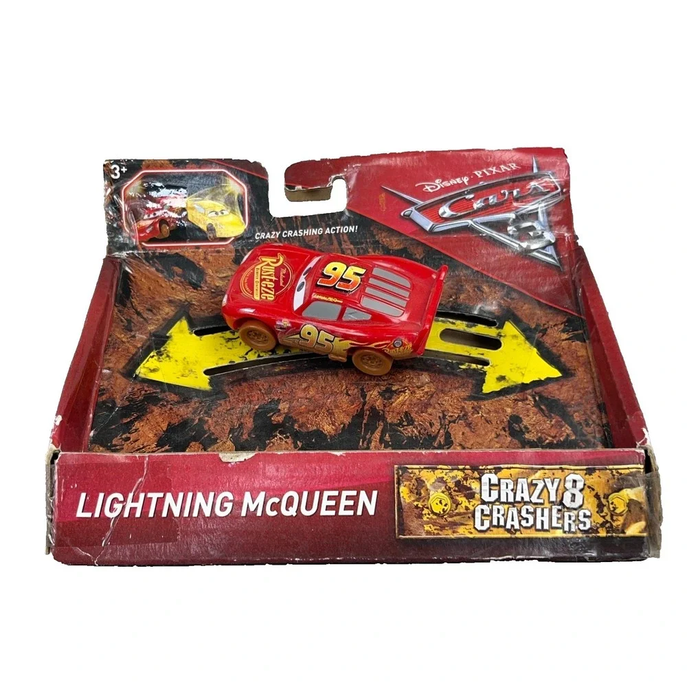 Disney Pixar Lightning McQueen Cars 3 Crazy 8 Crashers New Kids Toy Gift